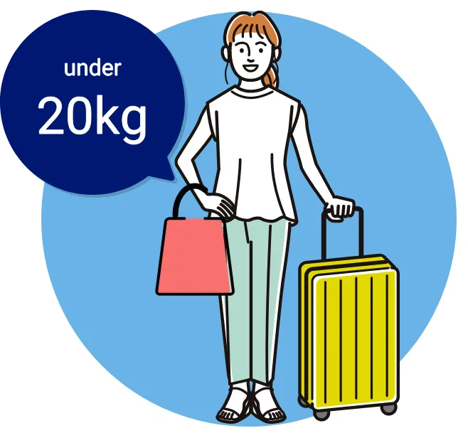 Unlimited Checked Baggage under 20kg for Free