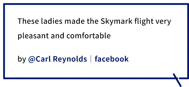 Passenger Experiences with Skymark Airlines