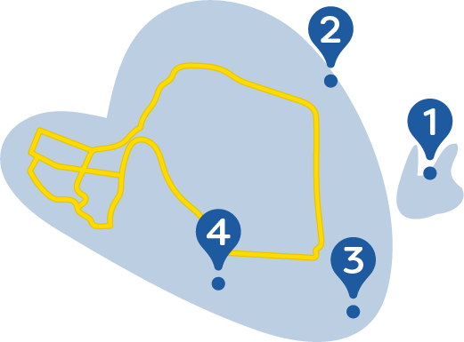 ヨロン島の地図