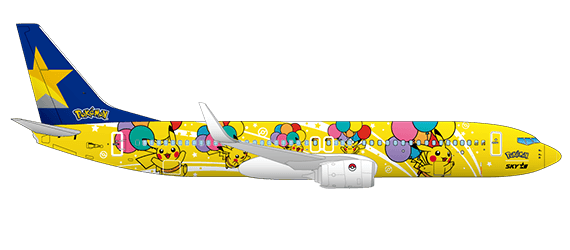 Phoenix スカイマーク B737-800 ポケモン　1/400