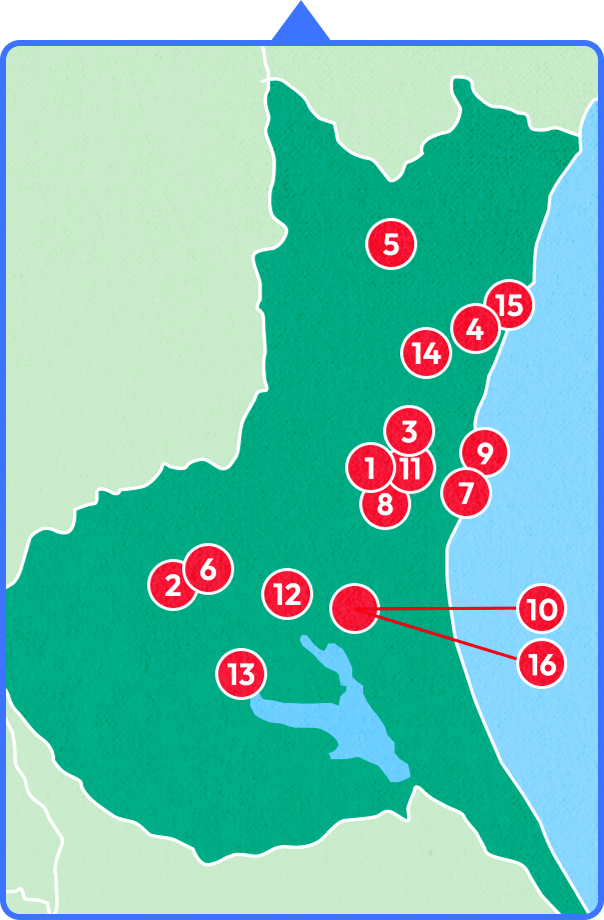 スタンプ設置場所 MAP
