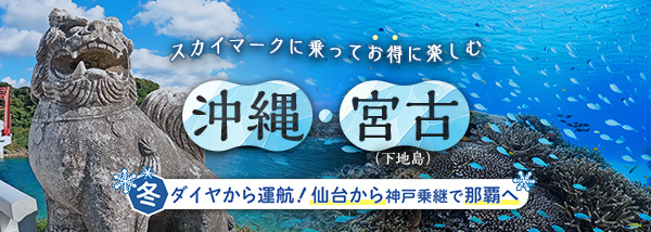 スカイマークに乗って、お得に楽しむ沖縄・宮古（下地島）